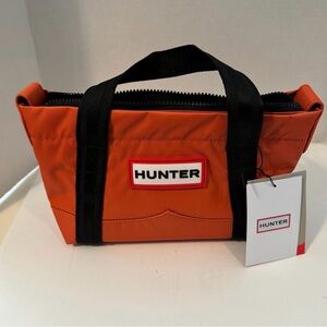 Hunter nylon mini top clip tote bag 🧡 (NWT)